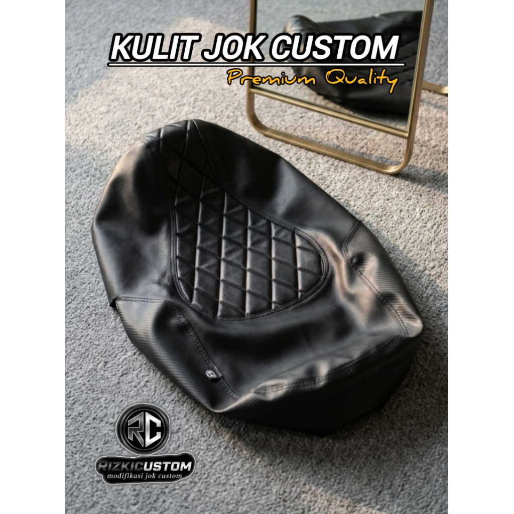 Kulit Jok Custom Cafelaser, Cover Kulit Jok Modifikasi Custom Cafelaser Style Aerox New Aerox Old Al