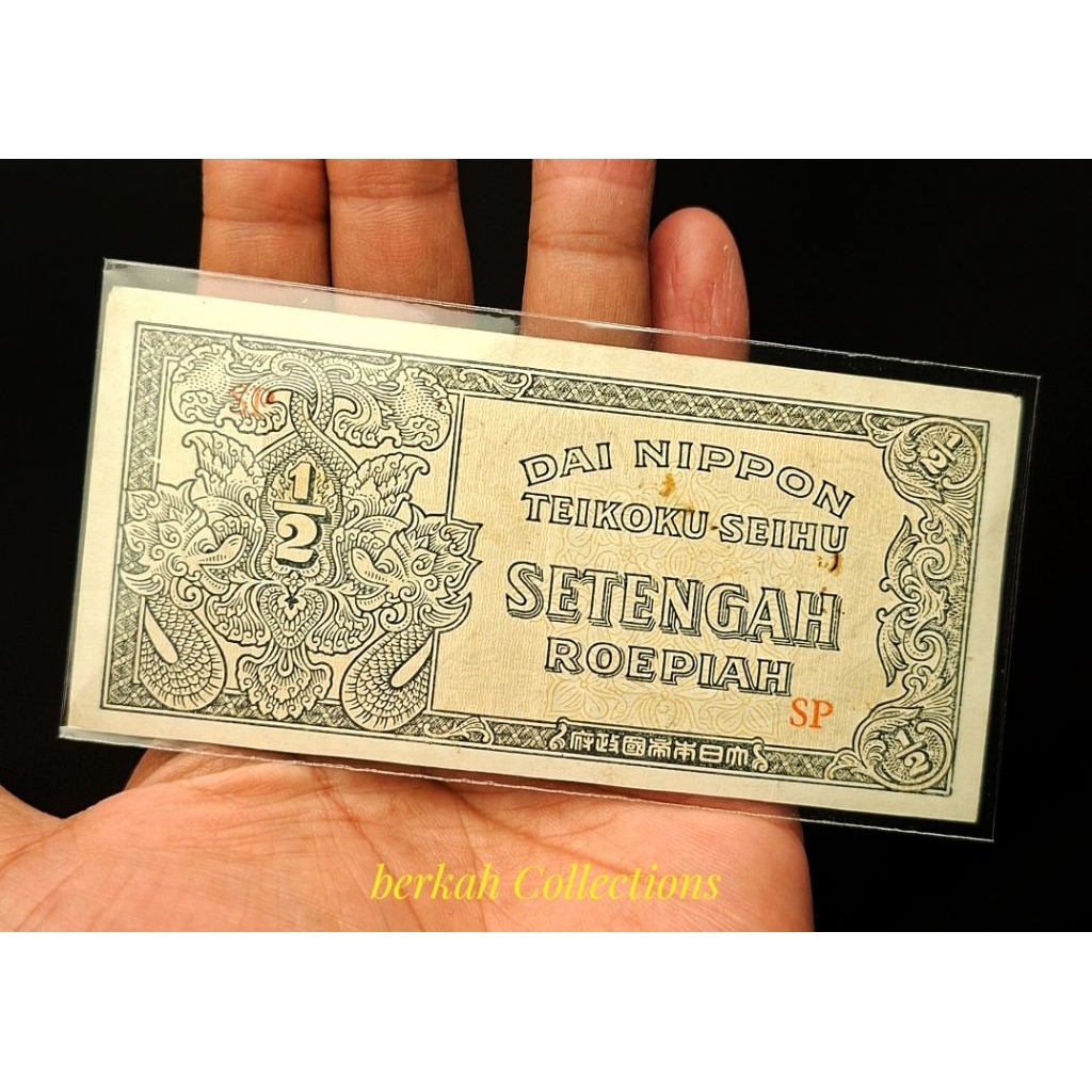 1/2 rupiah dai nippon jaman jepang