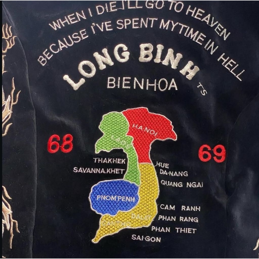 Sukajan Howaito Ryu x Vietnam War Souvenir Jacket