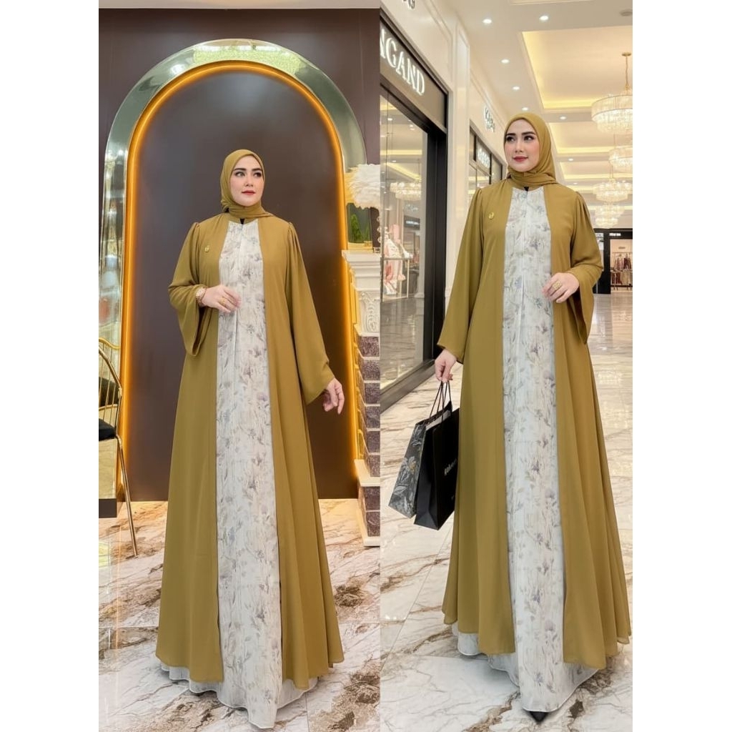 SYARIFAH ABAYA SET HIJAB ABAYA POLOS