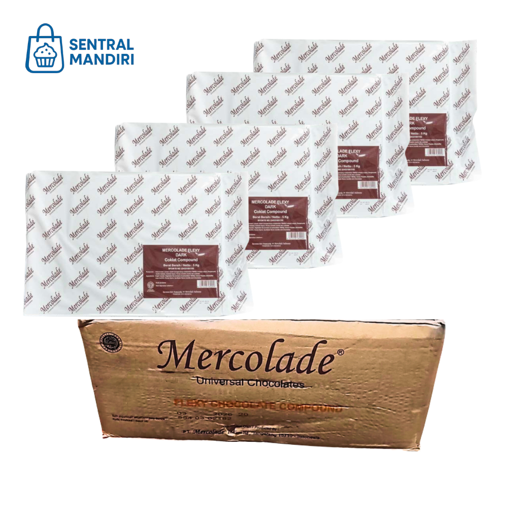 COKLAT BLOK MERCOLADE FLEXY 5 kg x 4 | COKLAT BATANG MERCOLADE FLEXY | 1 DUS