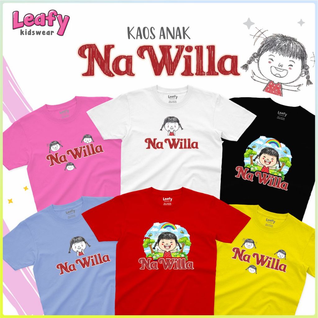 KAOS ANAK NA WILLA KAOS VIRAL NA WILLA - Leafy Kidswear