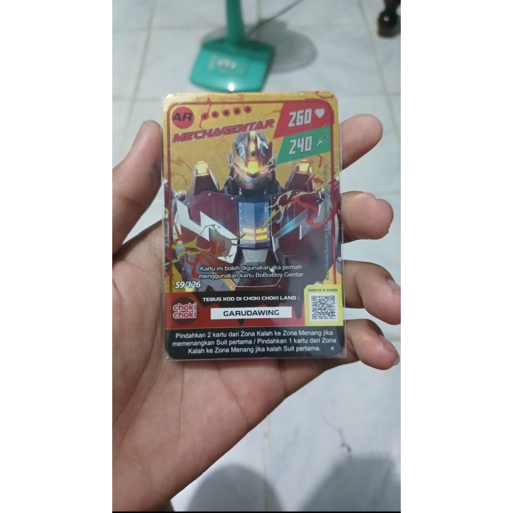 kartu choki choki boboiboy foil/hologram