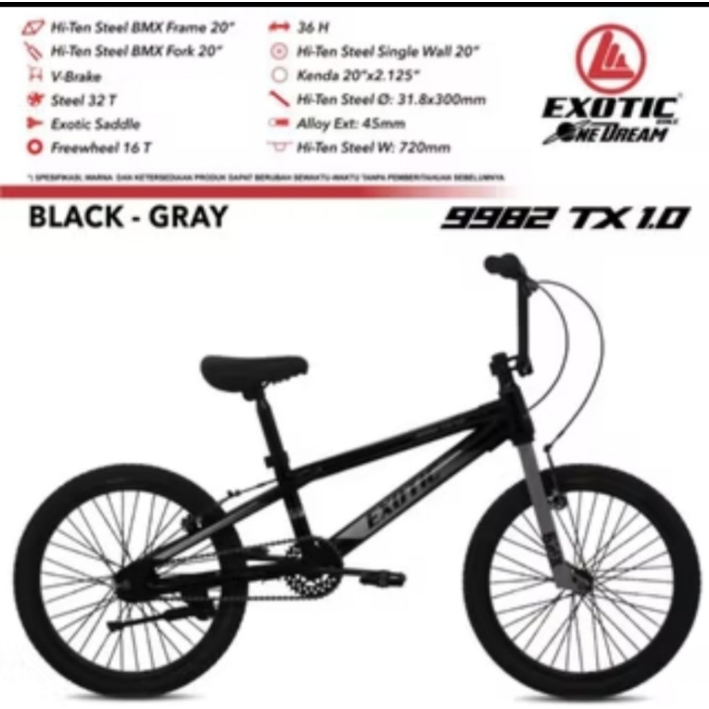 sepeda BMX exotic 20 inci