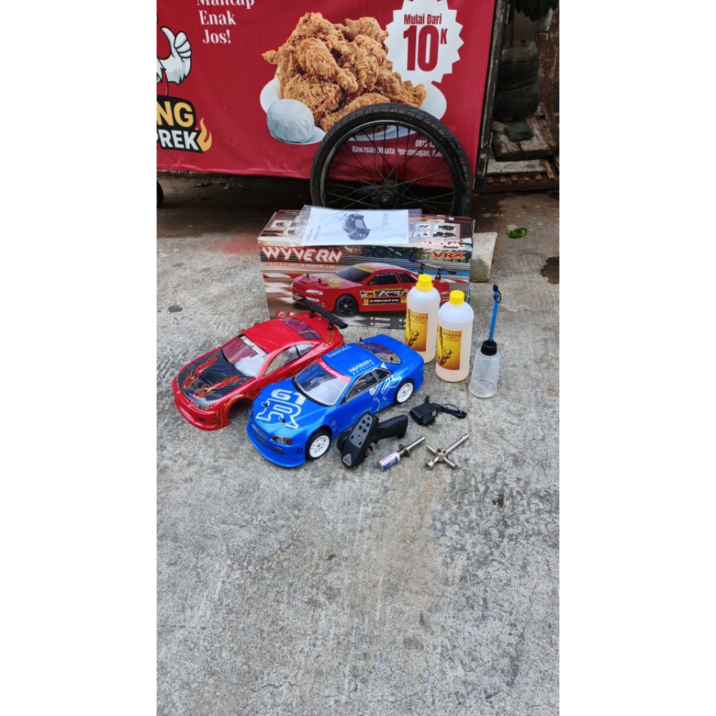 RC NITRO ENGINE 1:10 RTR SIAP MAIN 70-95KM SPEED