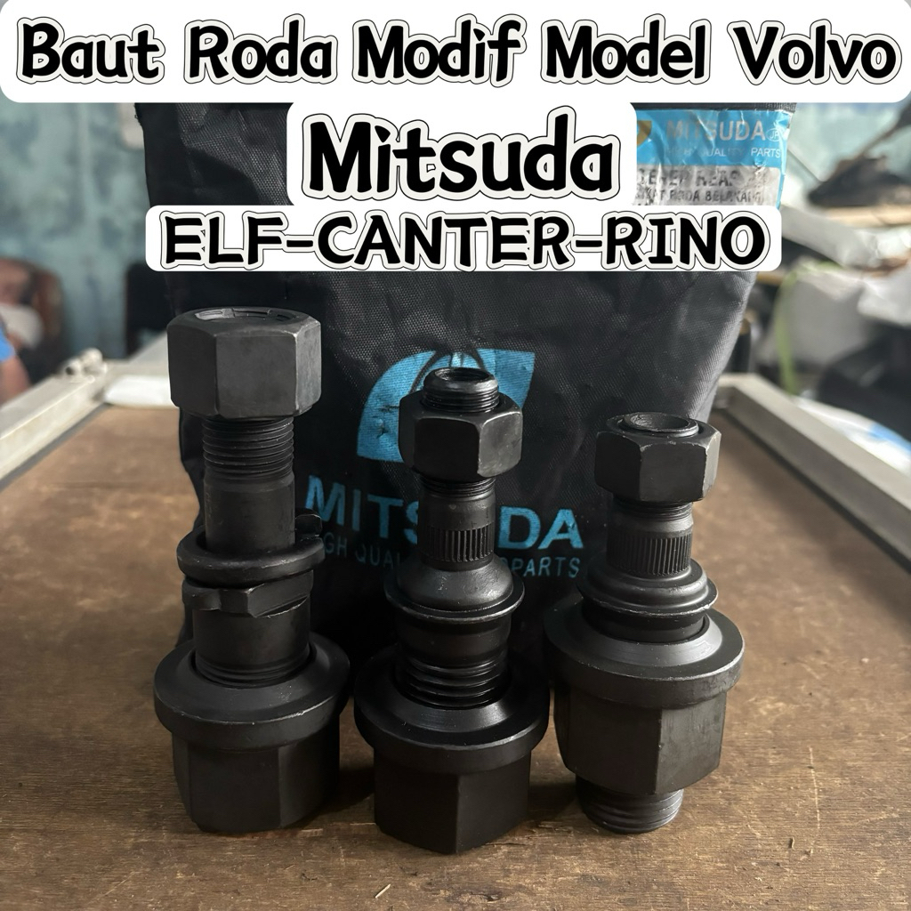 Baut Roda Model Volvo Mitsuda Canter/Nkr71/NMR71/All Rino Hub Bolt Mitsuda Modif All Coltdiesel Baot