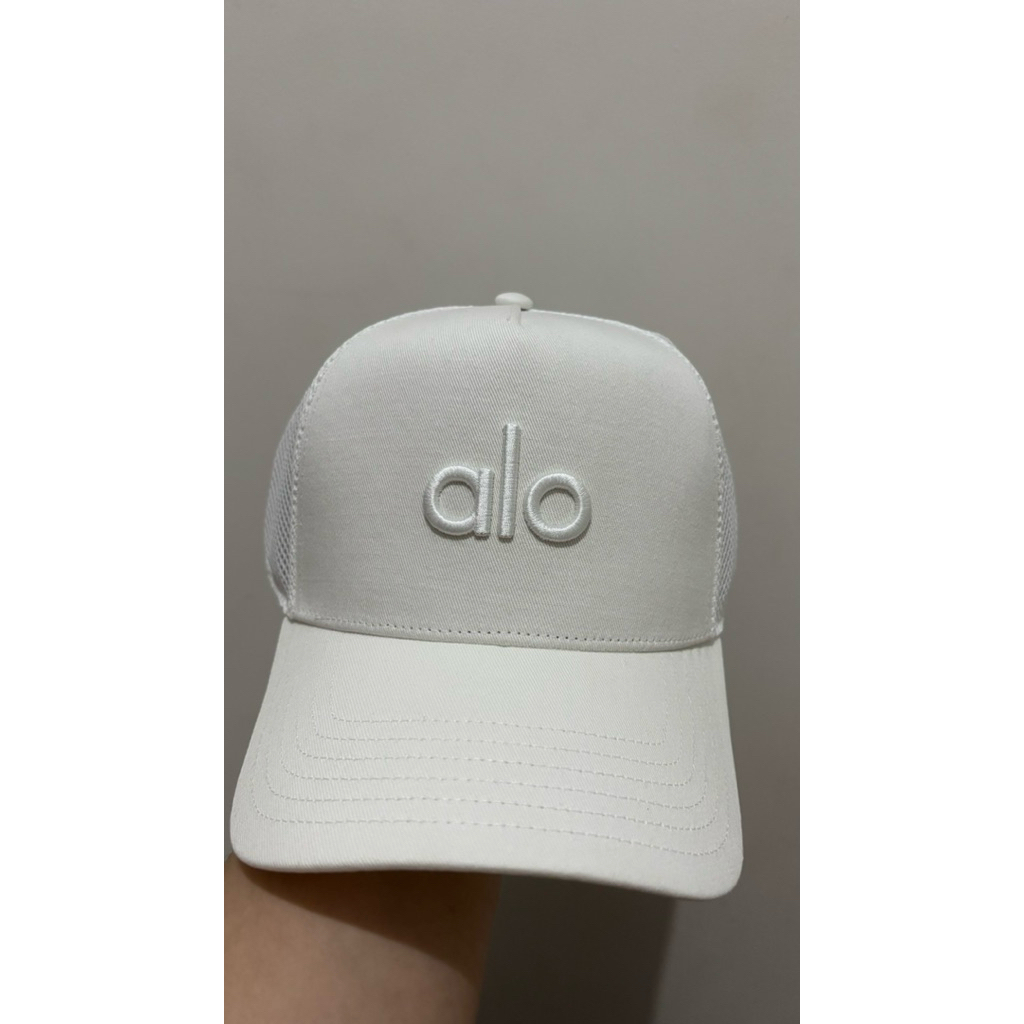 Alo performance district trucker hat white