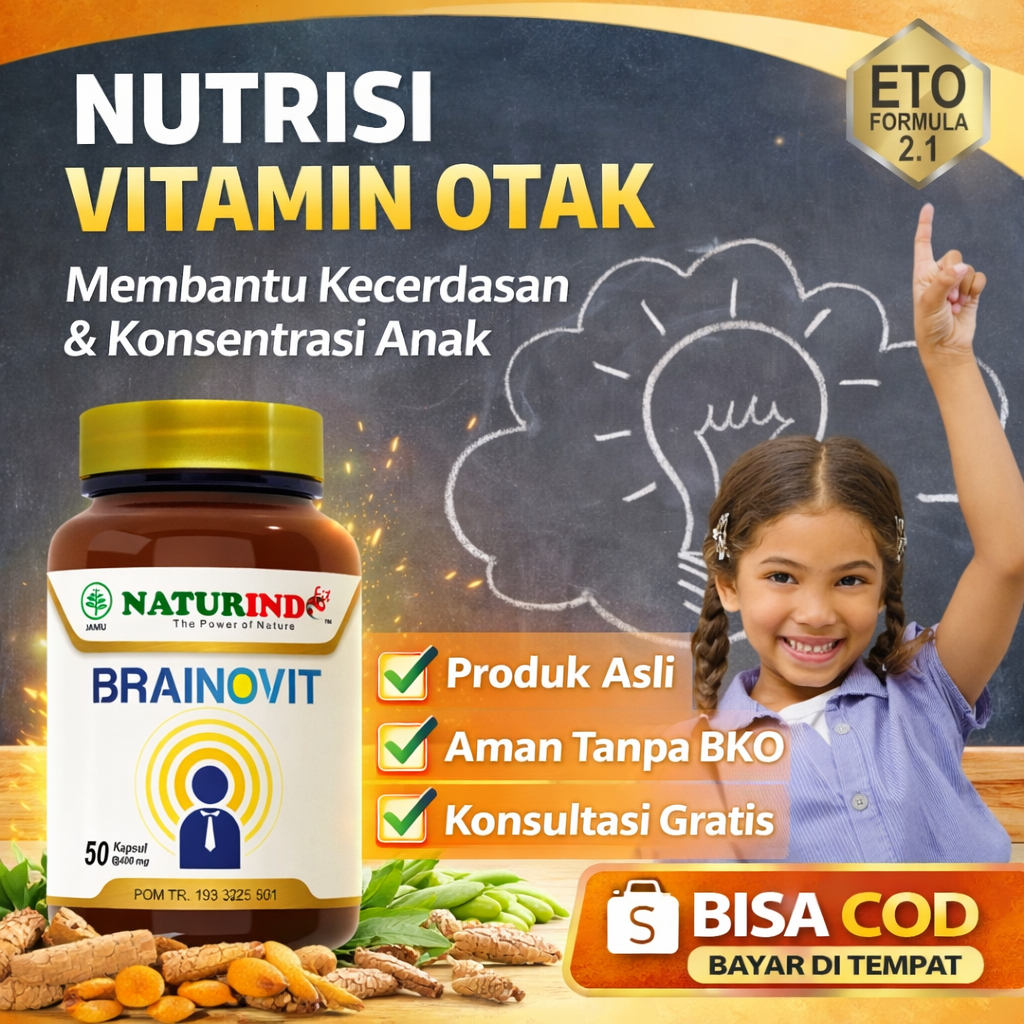 Vitamin Otak Anak Cerdas Daya Ingat Paling Bagus brainovit