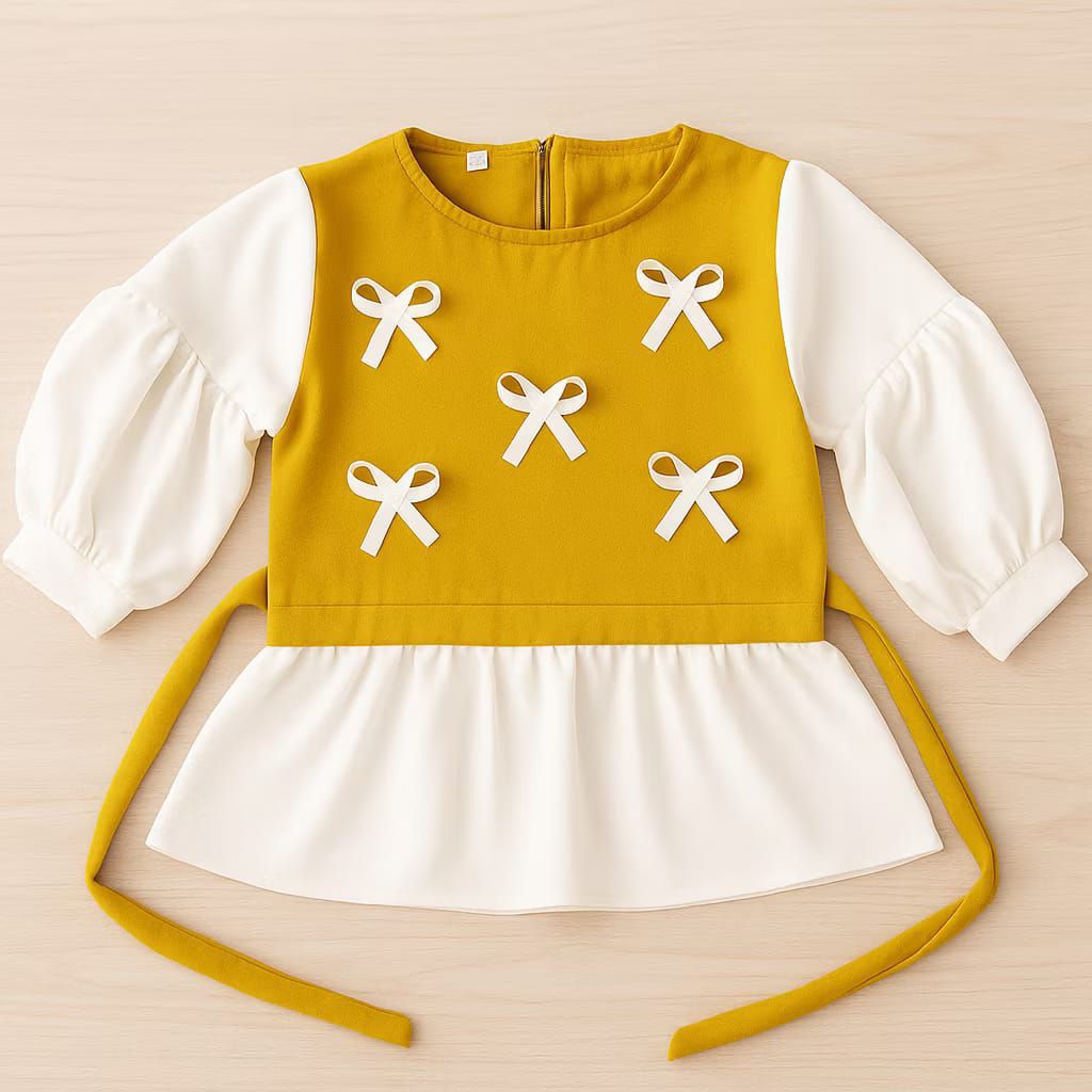 atasan blouse anak perempuan cantik bahan crinkle premium