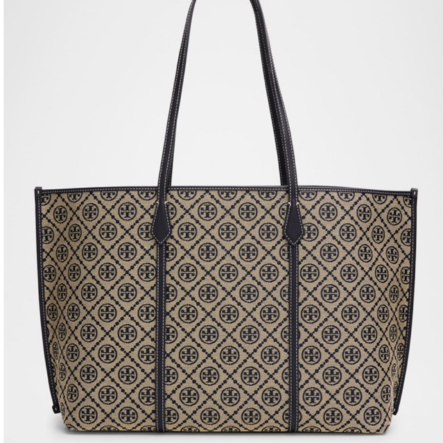 Tory burch perry t monogram tote Bag