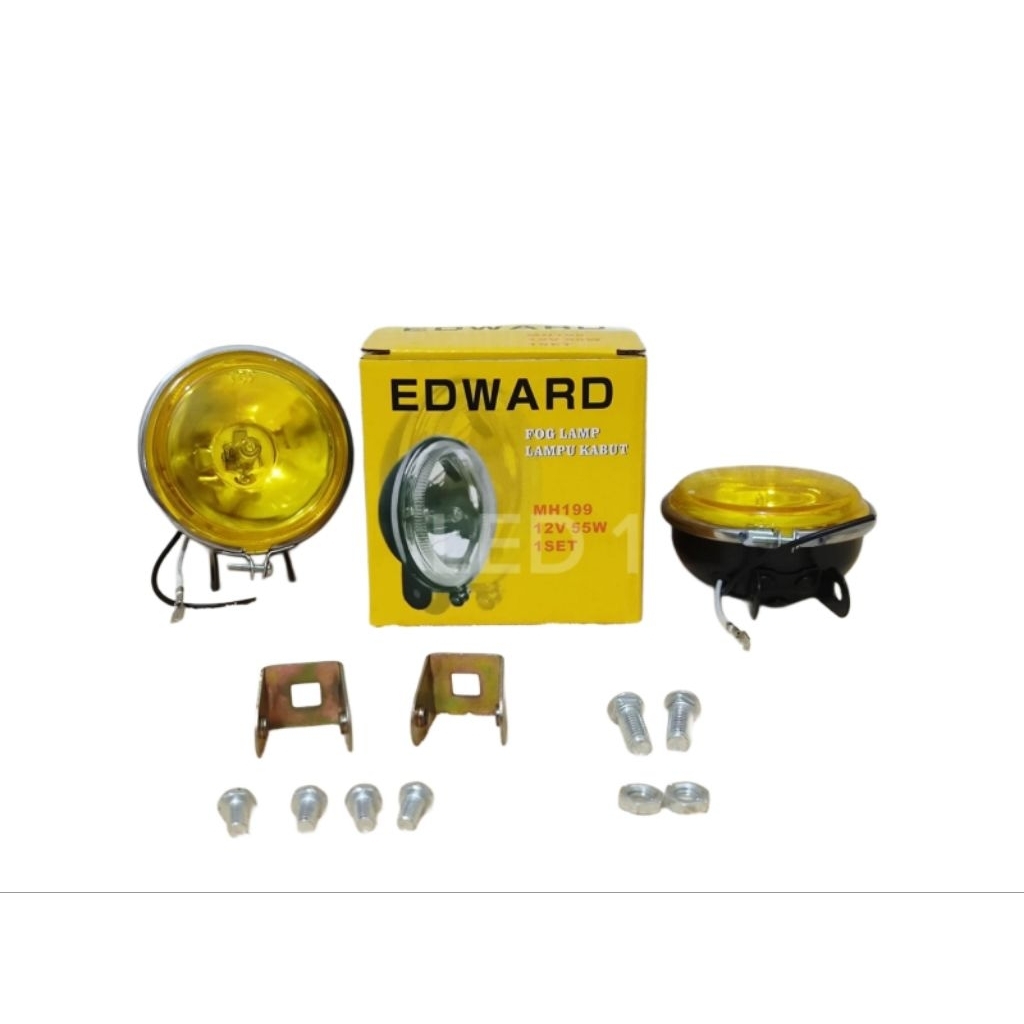 Lampu Tembak Sorot Kabut Fog lamp Bulat Motor Mobil Truck Truk 12-24 Volt (Type 199)