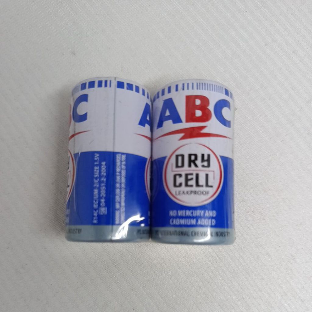 Batu Baterai - ABC R14C / 2 Pcs