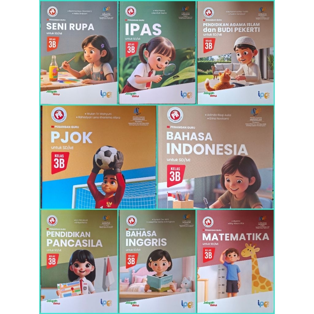 Buku PG PR Kunci Jawaban LKS SD Kelas 3 Semester 2 kurikulum Pembelajaran Mendalam Tahun 2025 Intan 