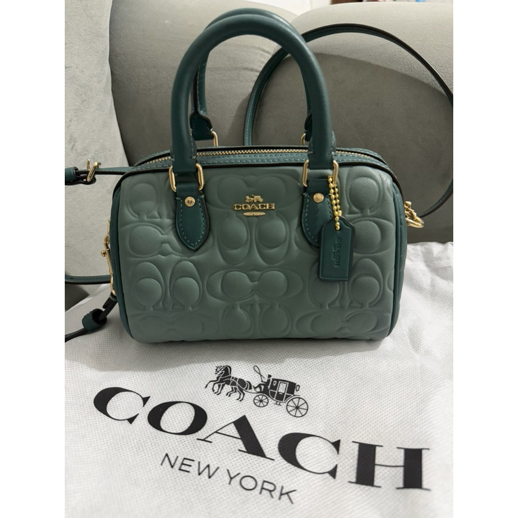 c*oach preloved new mini rowan hijau