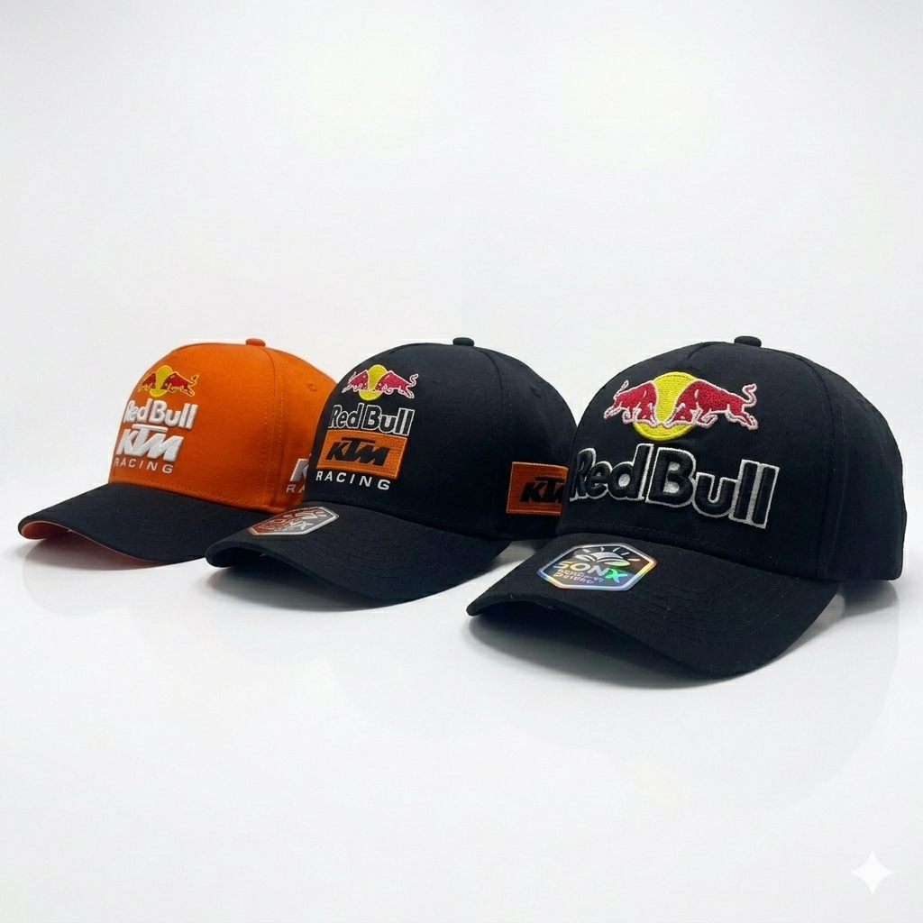 TOPI BASEBALL REDBULL KTM ORIGINAL PREMIUM PRIA BORDIR 3D