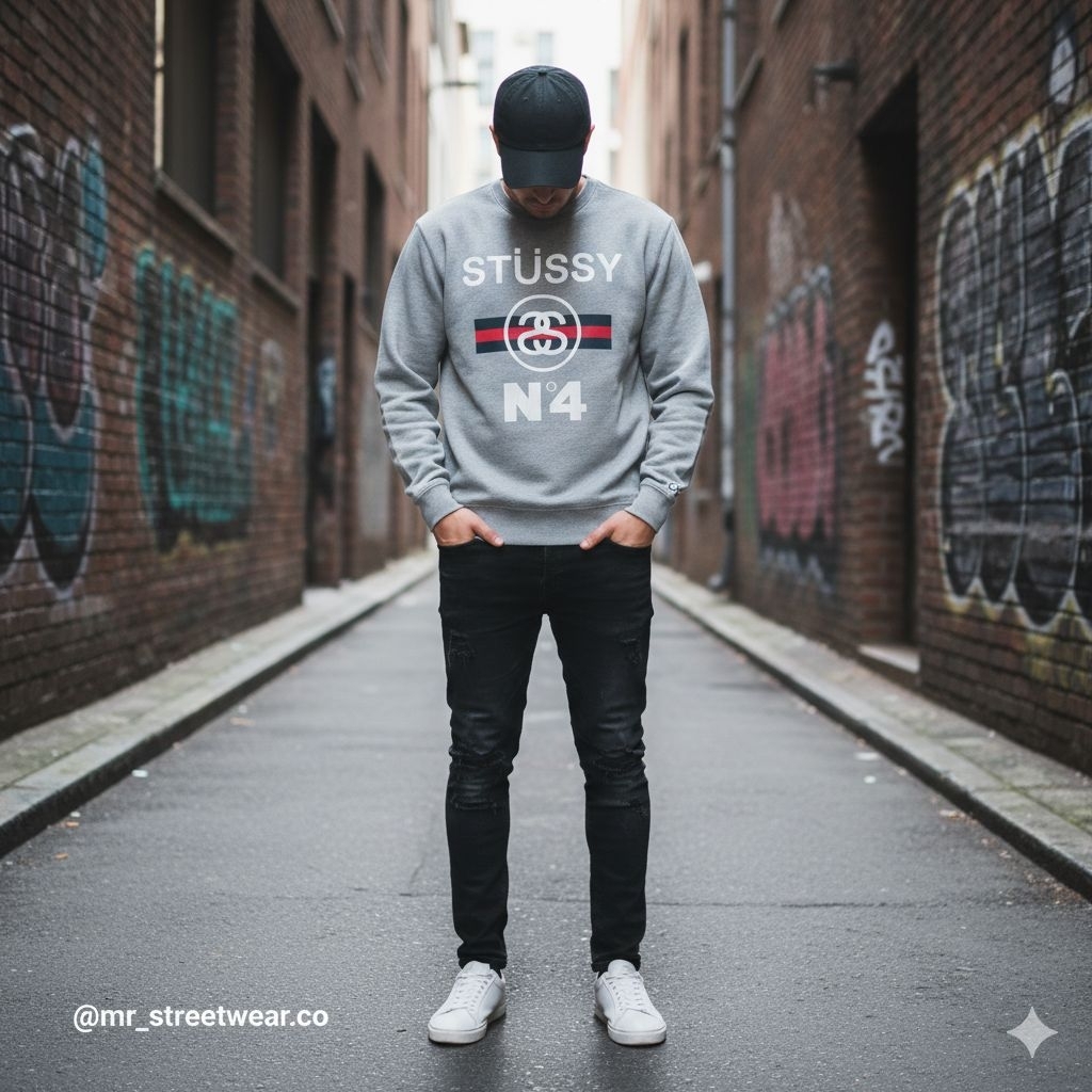 Crewneck stussy No 4 original