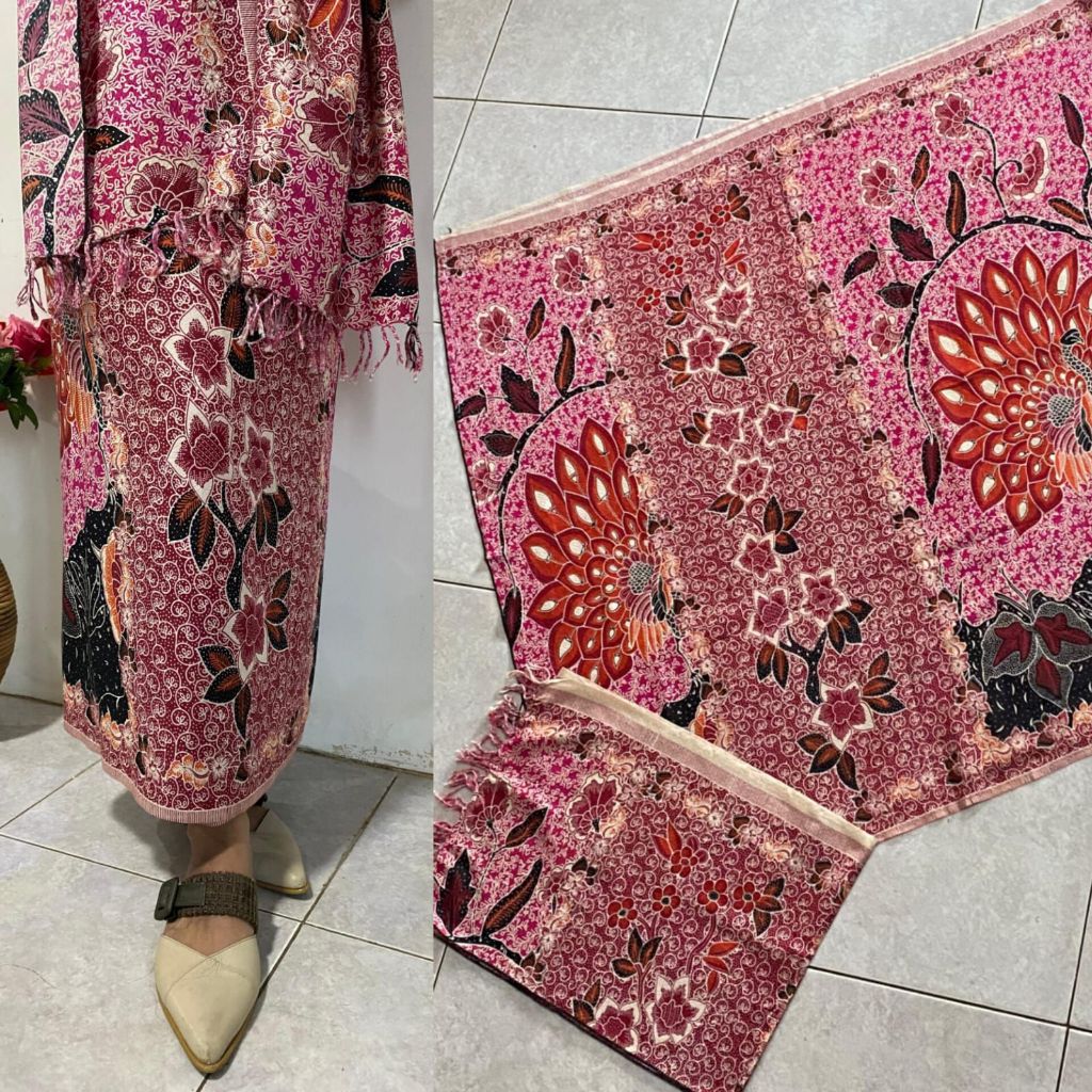 Kamen Bali Sutra VISCOSE ATBM Original Endek Blongket Baron Kamen Lembaran ATBM Dolby Set selendang