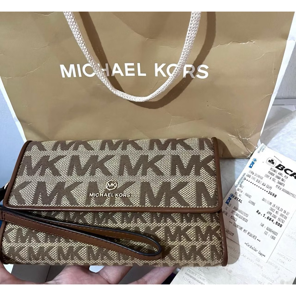 Dompet Michael Kors Original Counter PIM size besar/dompet MK original counter/dompet MK original st