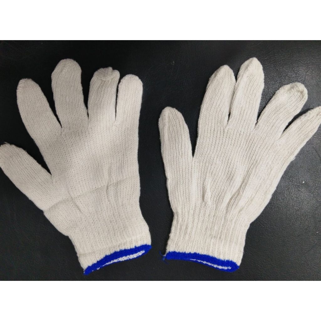 Sarung Tangan 5 Benang Putih GLOVES / Sarung Tangan Pekerja 5 Benang