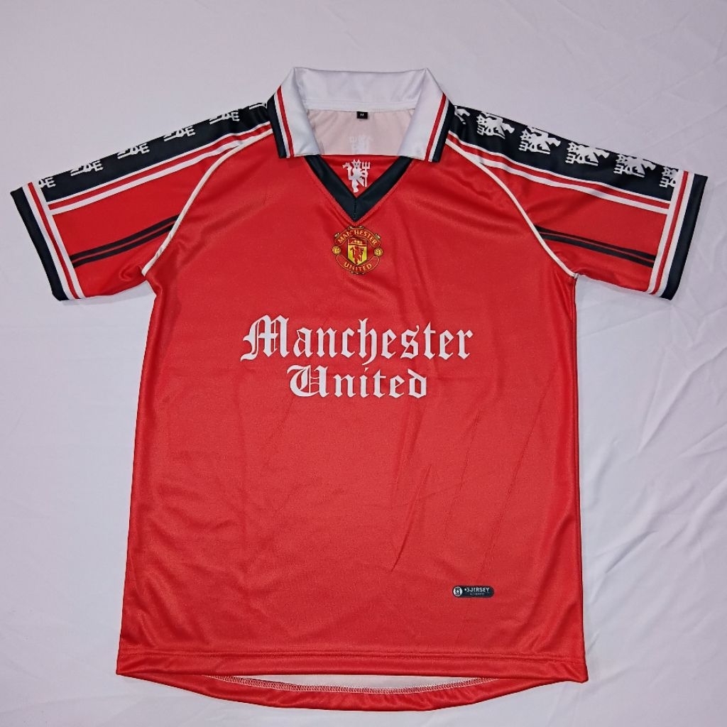 Jersey MU Retro 1999 Home Merah Classic | Manchester United Vintage | Fans Edition