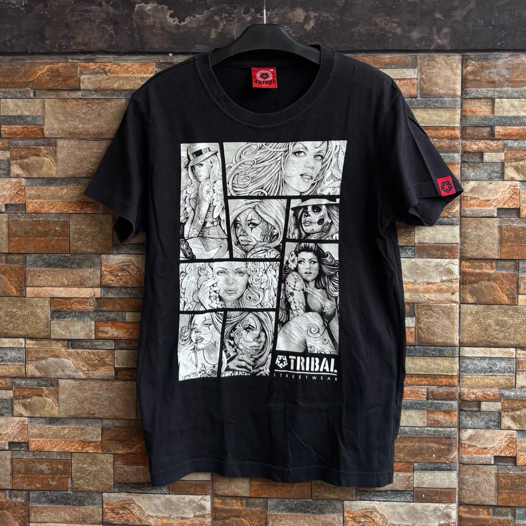[Termurah] Vintage Tribal Gear Streewear Tshirt Black Good Condition