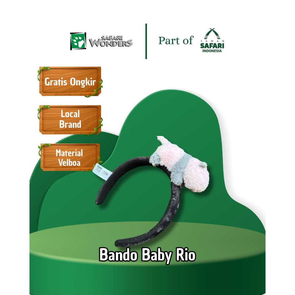 SAFARI WONDERS - Bando Baby Rio - Official Merchandise Taman Safari Indonesia