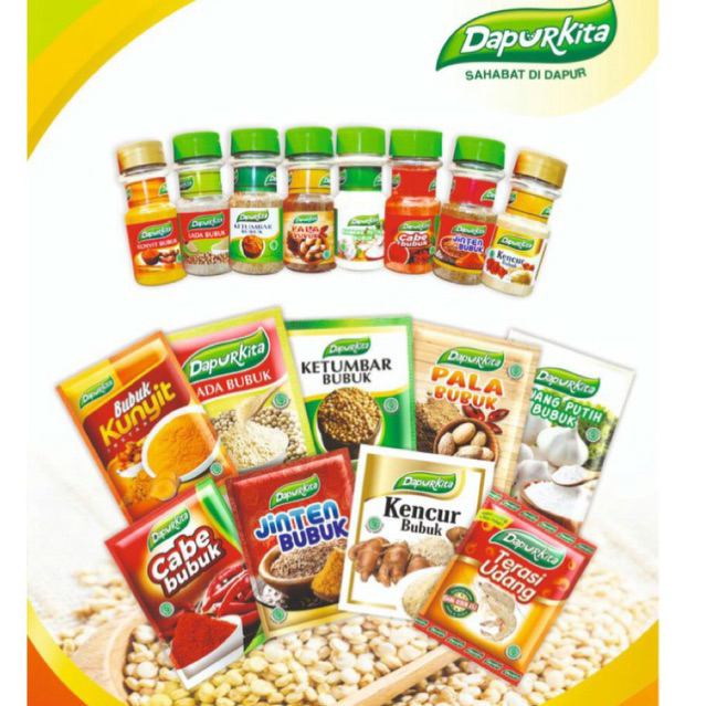 Dapur kita kemiri renceng isi 12 - dapur kita ketumbar bubuk - dapur kita pala bubuk