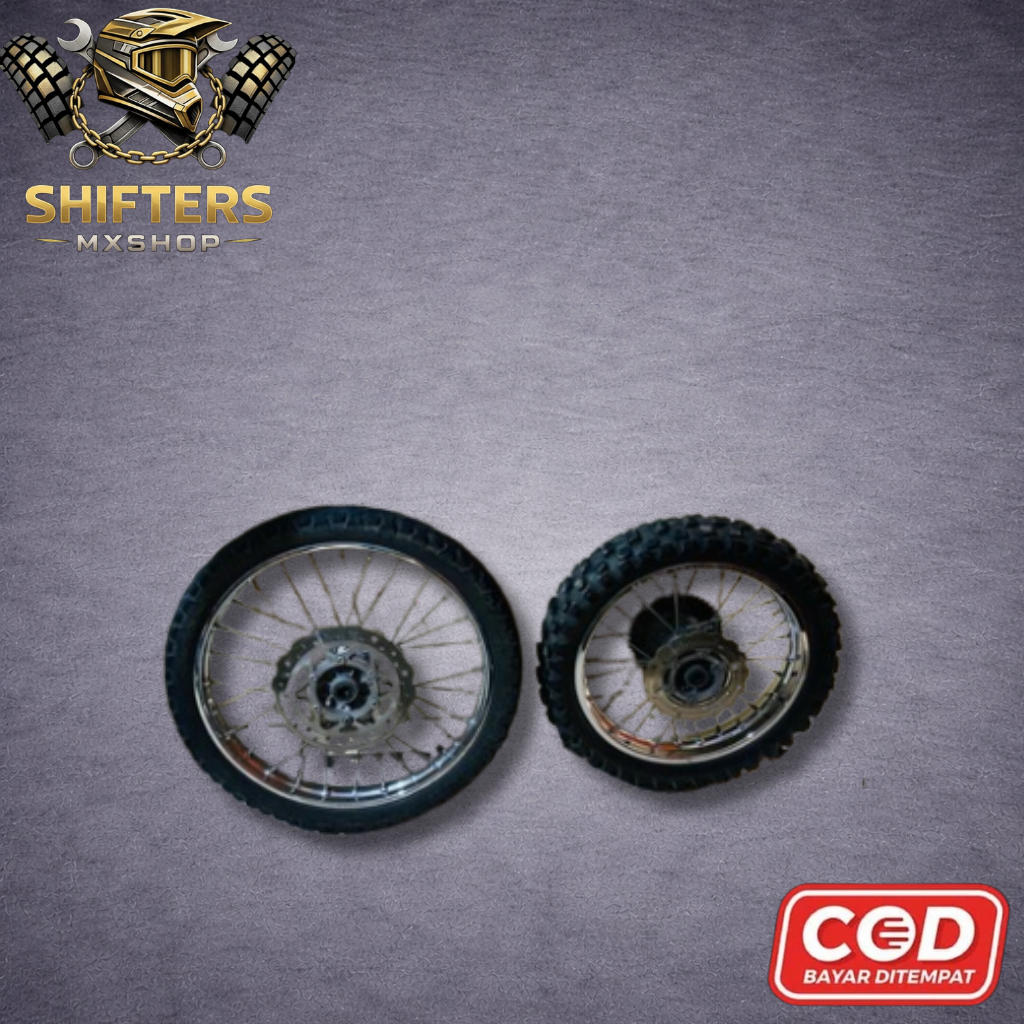 WELSET 16-19 ORIGINAL COPOTAN KLX150 G/BF | VELG SET 16/19 ORIGINAL KAWASAKI