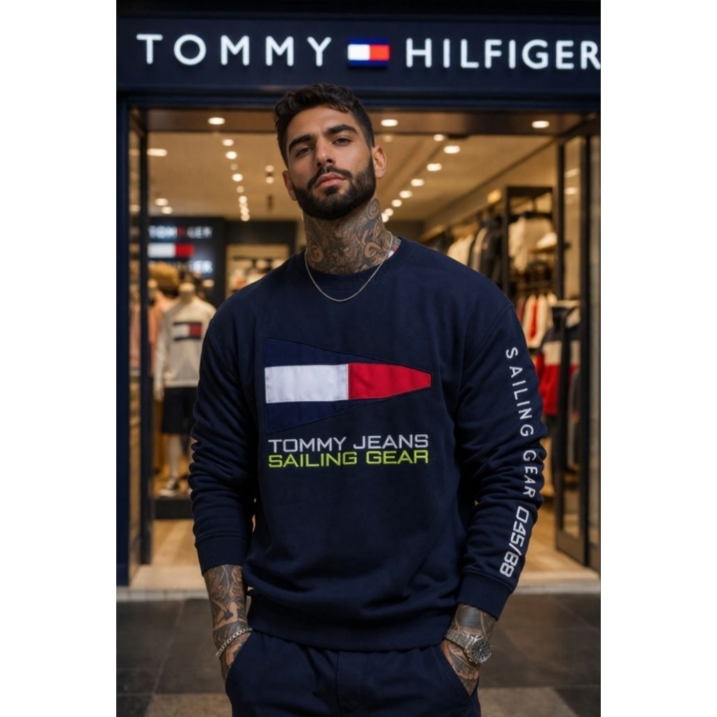 Crewneck Tommy Jeans Sailing Gear 100% Authentic Original | Crewneck Tommy | Sweater Tommy | Crewnec