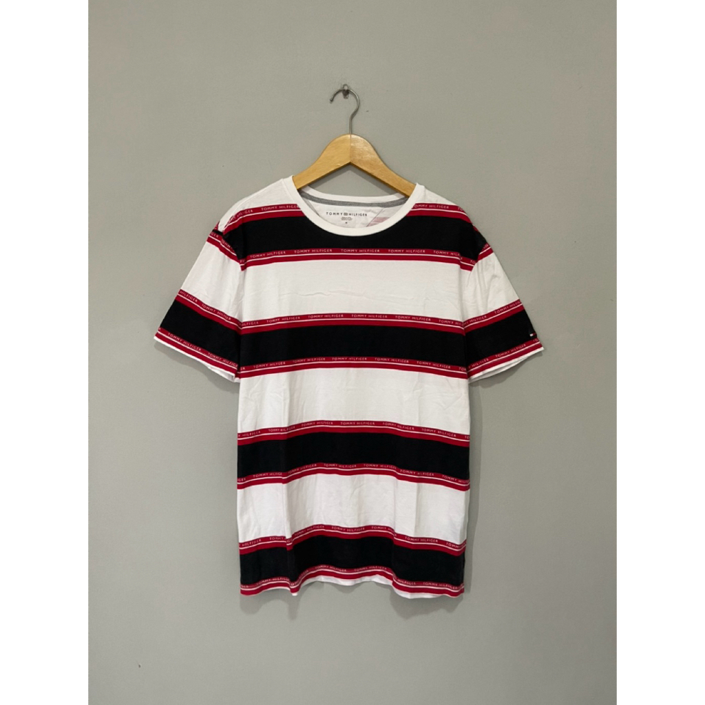 Kaos Tommy Hilfiger Original / Kaos Tommy Hilfiger Strip original / Kaos Tommy Hilfiger Salur Second