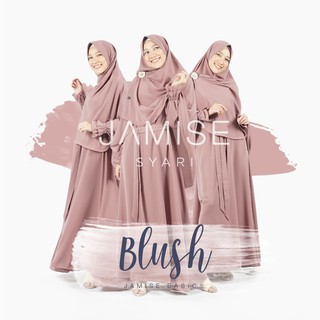 Set Gamis+Khimar Syari Blush | Jamise PL. size XS nonpad