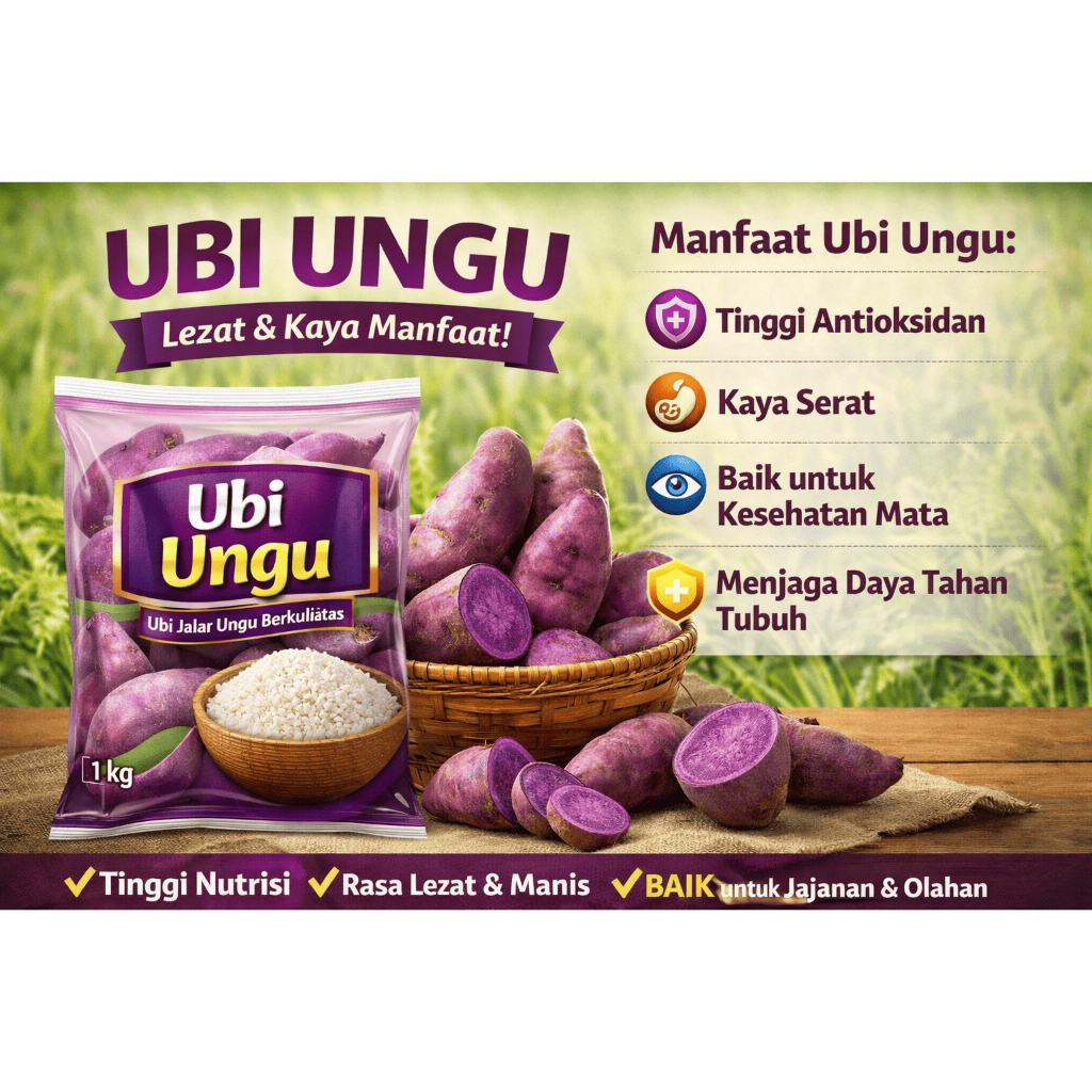 UBI UNGU UBI JALAR 1 KG