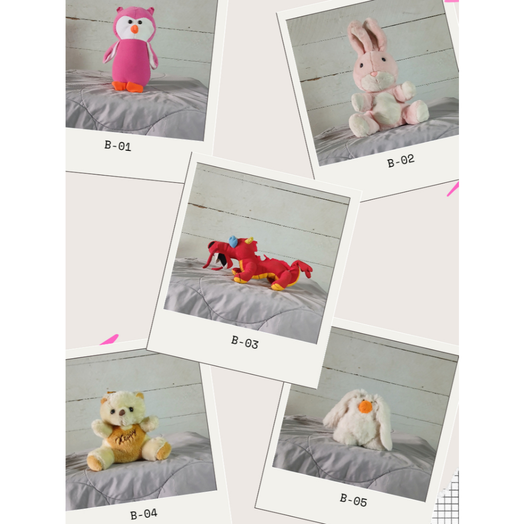 Boneka Kelinci / Pinguin / Naga / Beruang Preloved Murah
