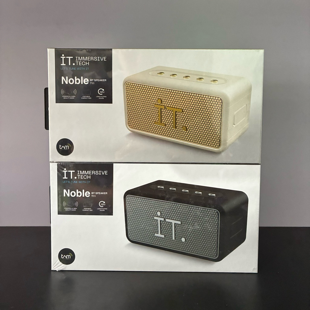 IT T11 NOBLE BLUETOOTH SPEAKER PORTABLE ORIGINAL IMMERSIVE TECH GARANSI RESMI TAM