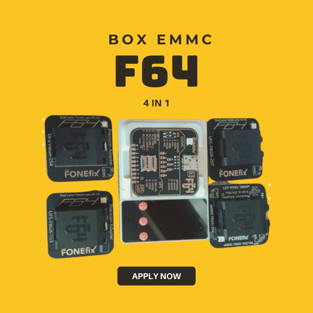 BOX F64 FULLSET (153, 254, 297, EMMC 4 IN 1