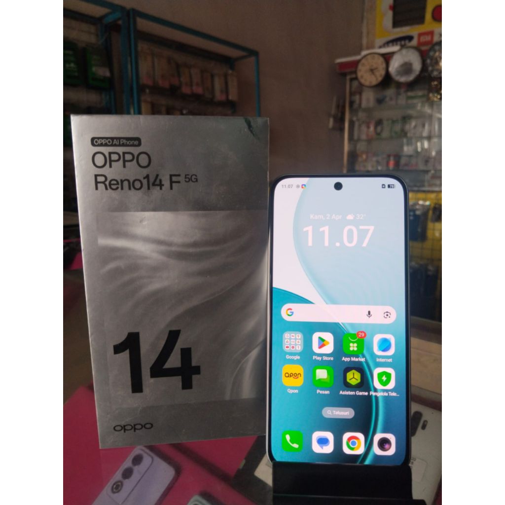 HP SECOND MURAH BERGARANSI OPPO RENO 14F 5G LCD ORIGINAL RAM 12+12/512 KOTAK