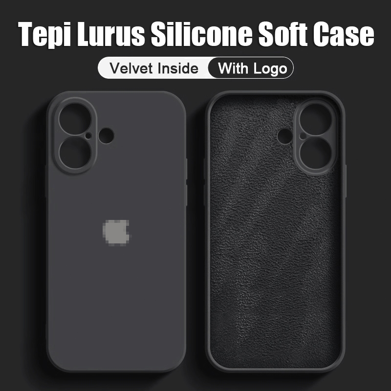 CrashStar With Logo Straight Square Side Soft Silicone Anti-fall Phone Case For iPhone 17 16 15 14 1