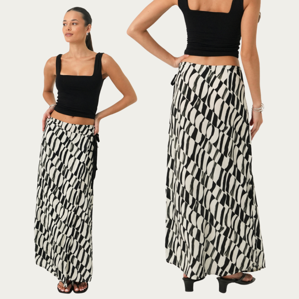 Bamboo Blonde - Montana Wrap Skirt | Wrap Skirt Wanita | Wrap Skirt Summer | Bali Outfit