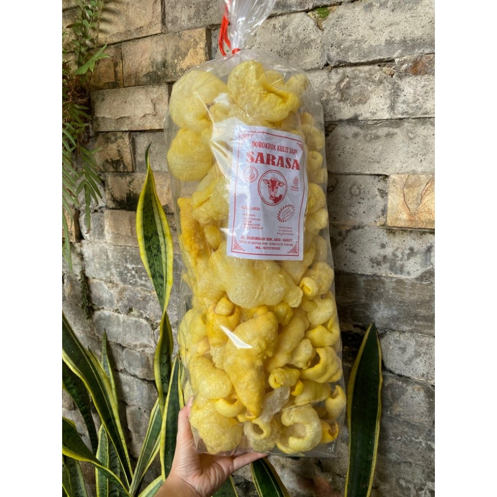 Dorokdok Asli Garut Kerupuk Kulit Sapi Super Renyah - Halal & Gurih 500gr