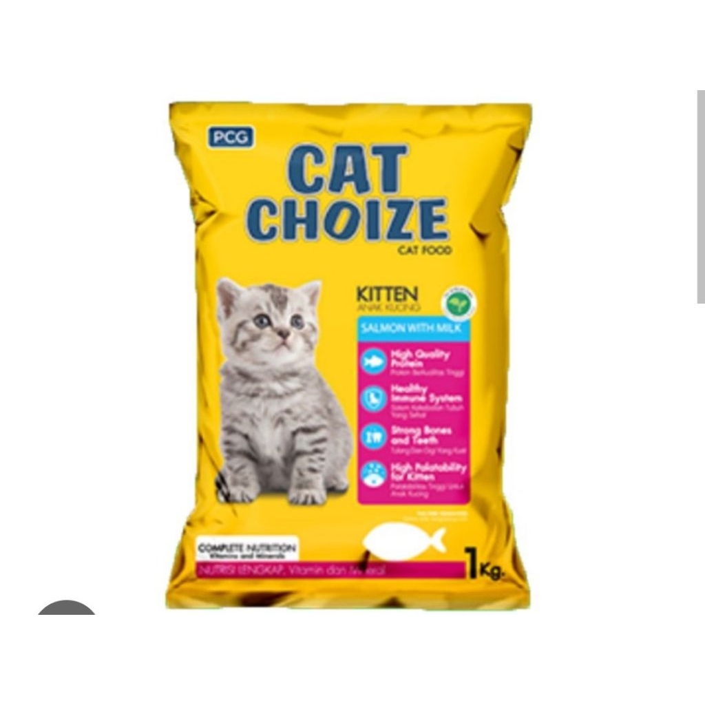Cat Choize Kitten Salmon/ Cat Choize Kuning/ 1 KG
