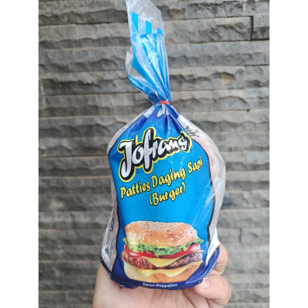 Jofrans Beef Patties (Daging Sapi Isian Burger Premium) Kemasan 600gram