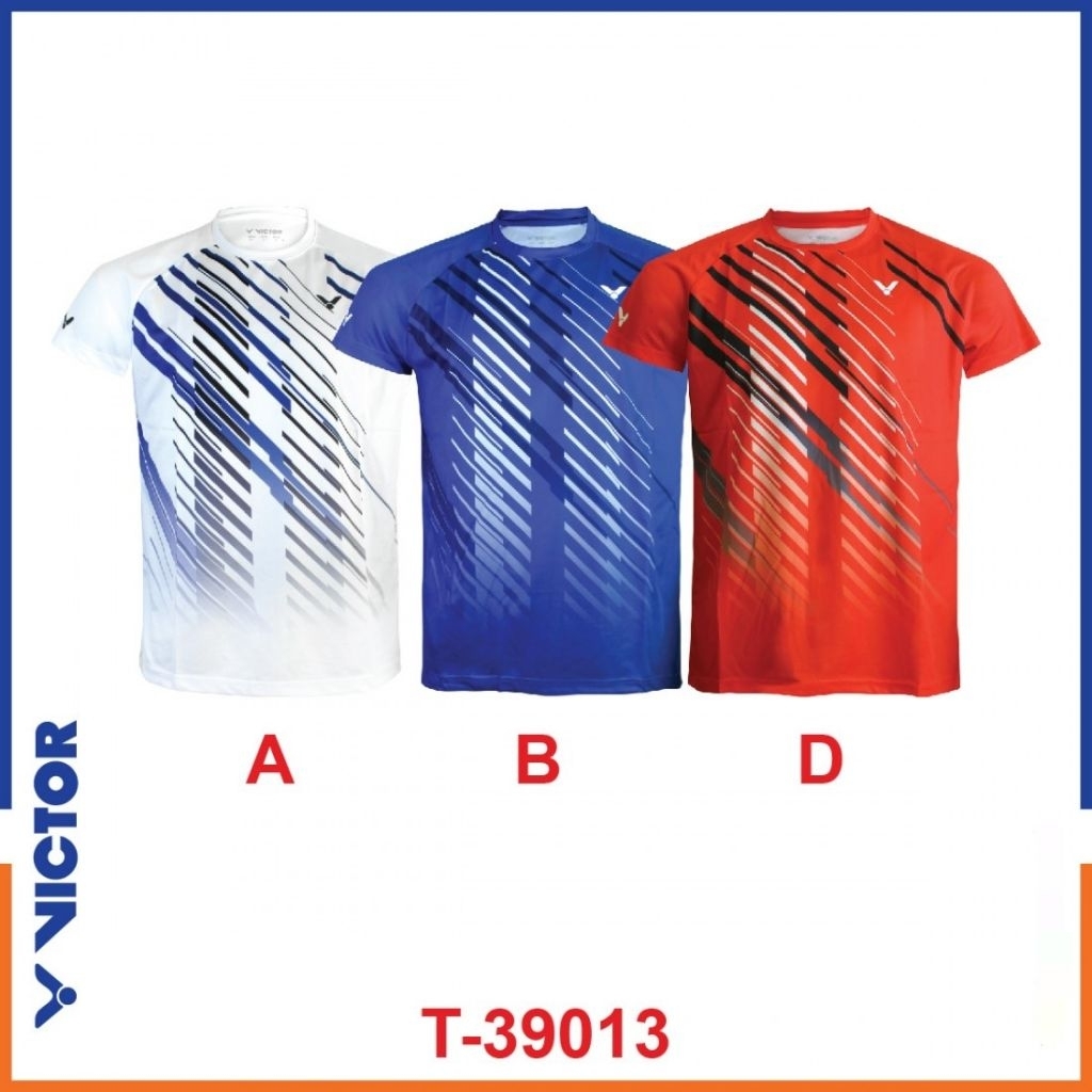 Jersey Badminton Victor T-Shirt T-39013 / Kaos Olahraga Bulutangkis T 39013 Victor Original