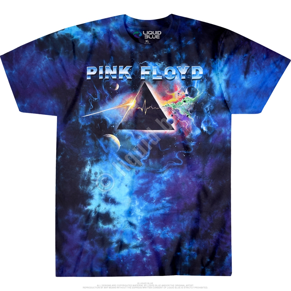PINK FLOYD PULSAR PRISM TAG LIQUID BLUE SIZE L T SHIRT