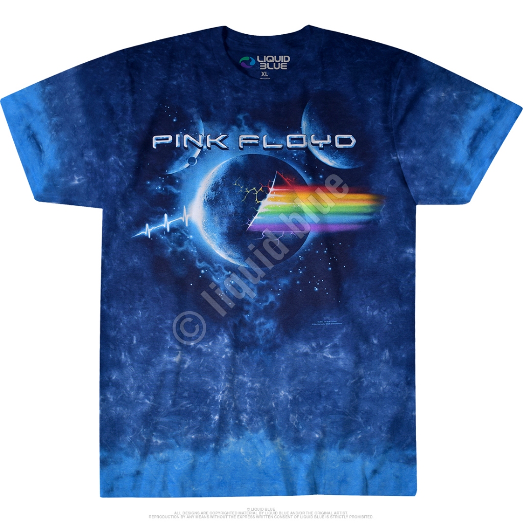 PINK FLOYD PULSE EXPLOSION TAG LIQUID BLUE SIZE XL T SHIRT