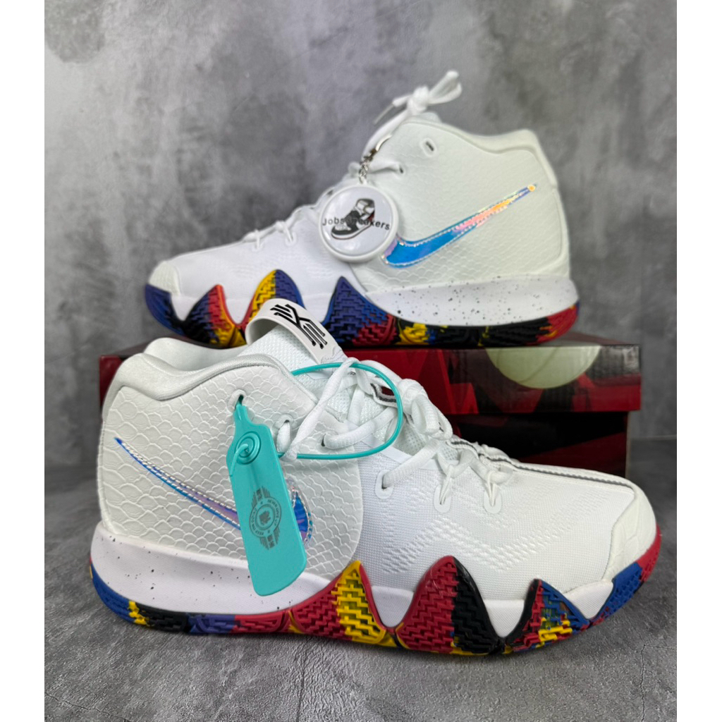 Sepatu Basket Kyrie 4 NCAA Irving White Premium Original
