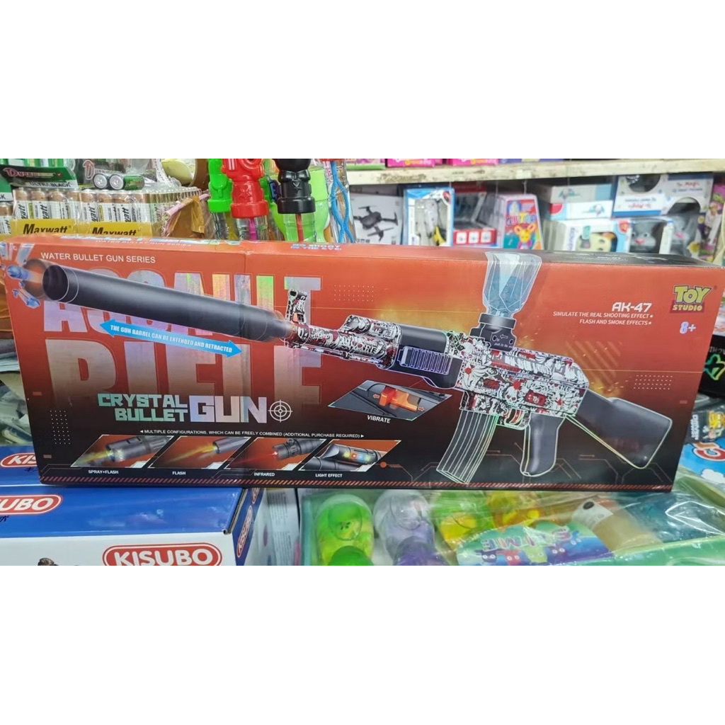 Mainan Pistol tembakan water Gel Crystal Bullet gun