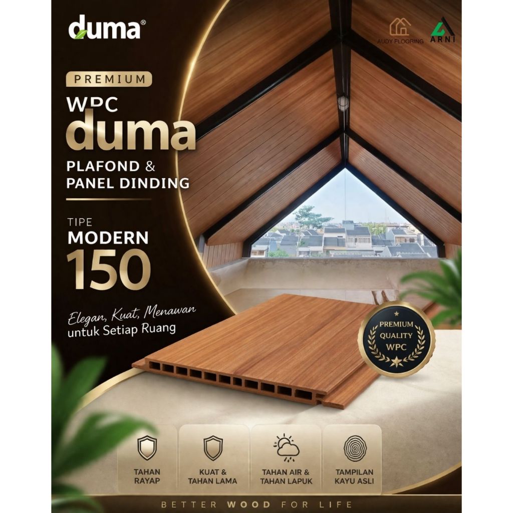 WPC  Plafon & Panel Dinding DUMA tipe Modern 150
