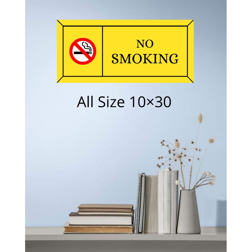 Hiasan Dinding No Smoking-Poster Kayu Hiasan Dinding Tema No Smoking Murah