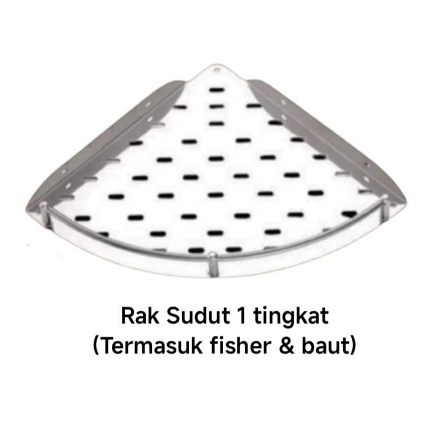 RAK KAMAR MANDI DAPUR / RAK SUDUT KAMAR MANDI / RAK STAINLESS STEEL