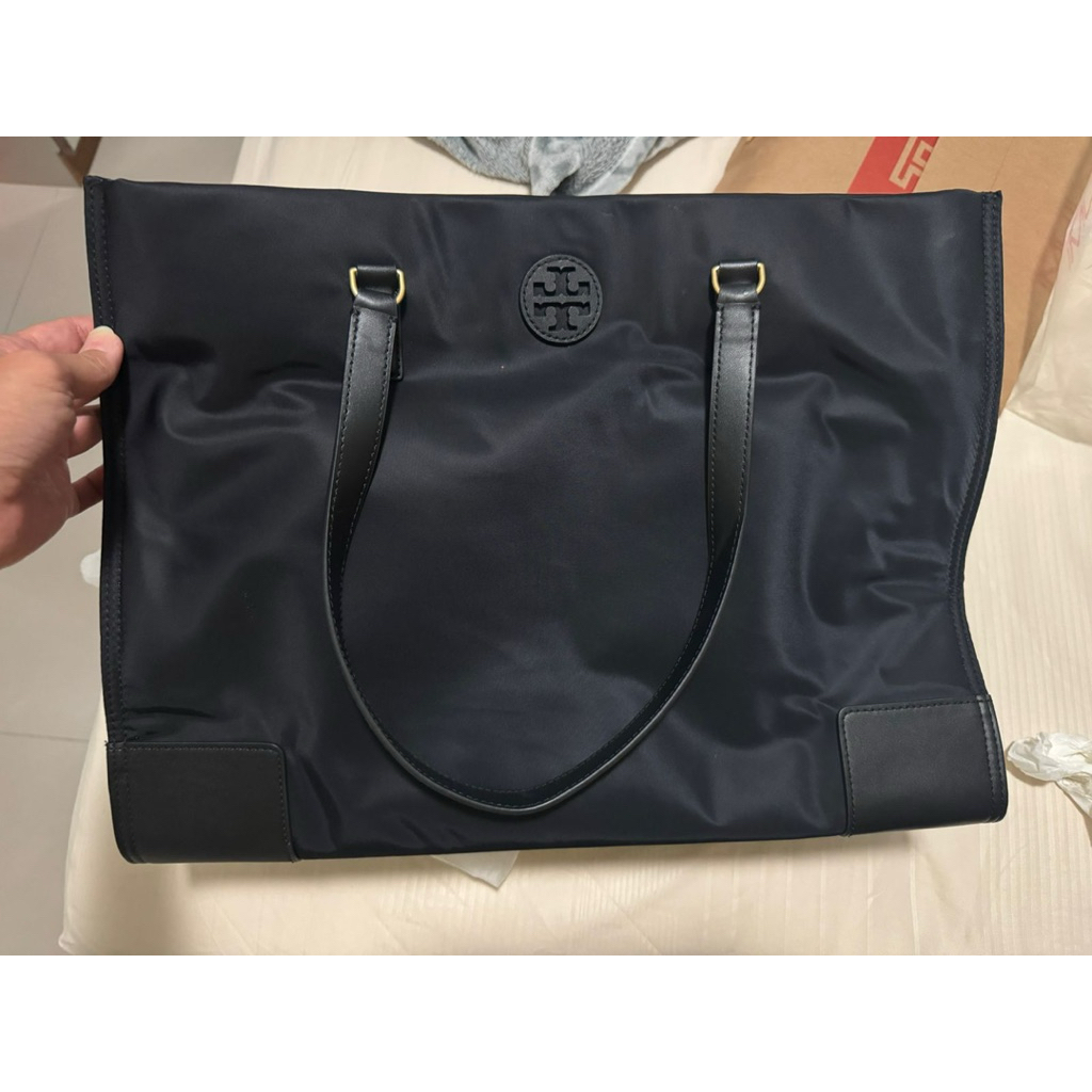 Prelove Tory Burch TB Ella Tote Bag Black